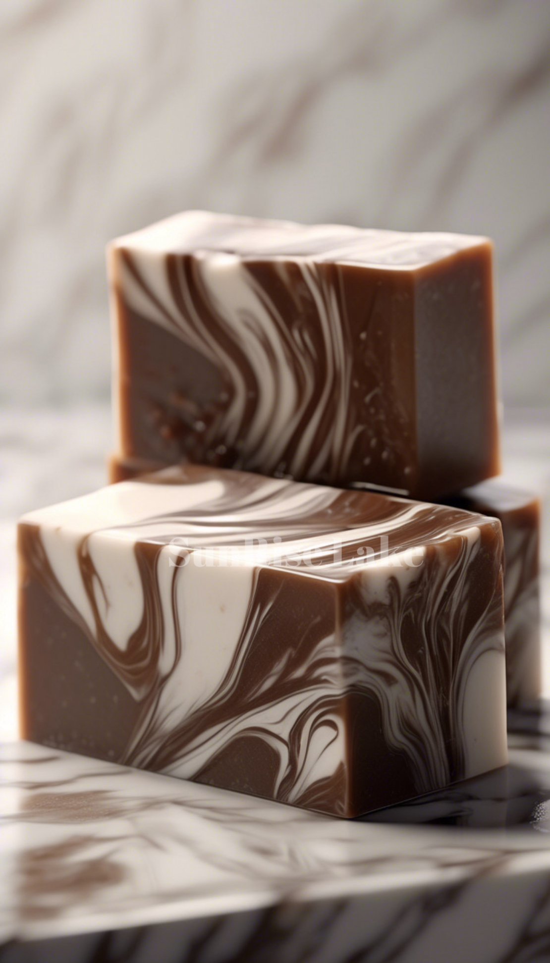 Ebony and Ivory (chocolate soap)