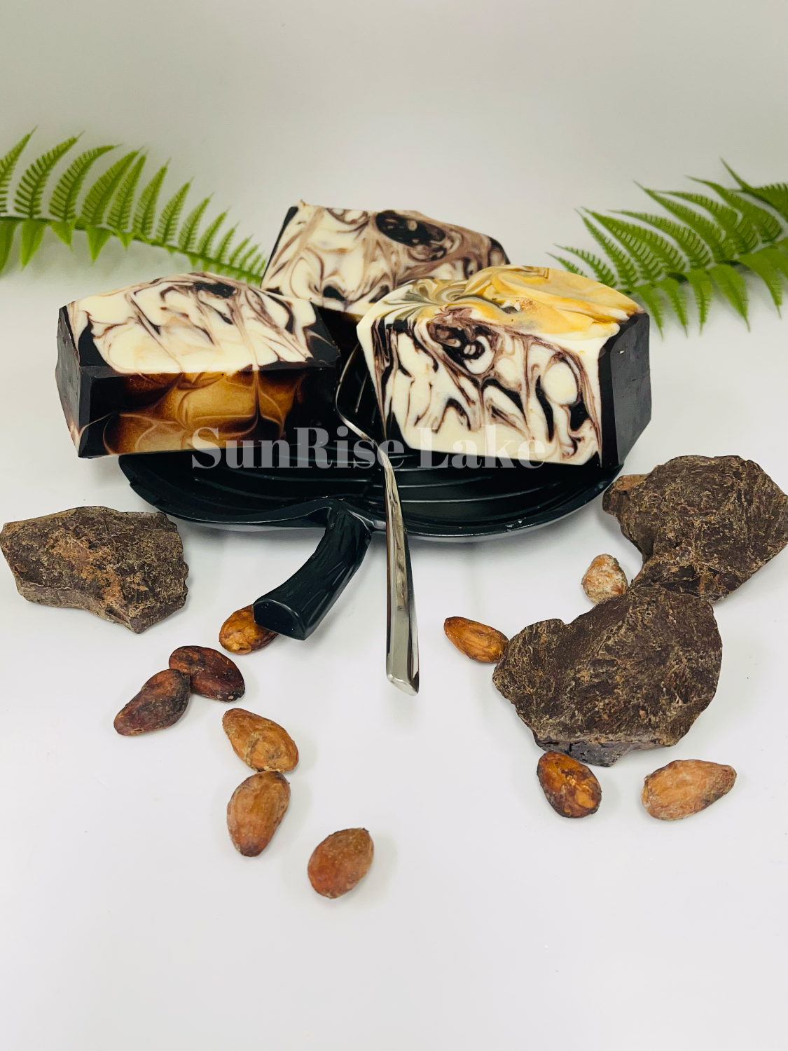 Ebony and Ivory (chocolate soap)