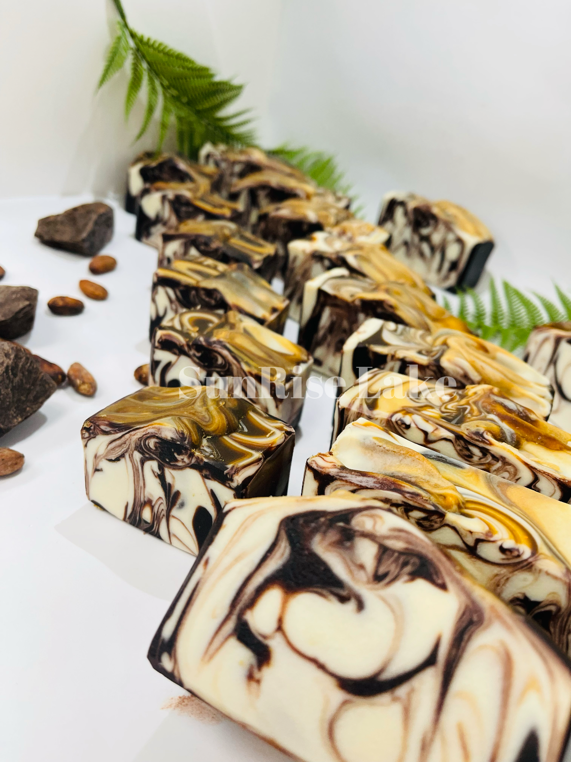 Ebony and Ivory (chocolate soap)