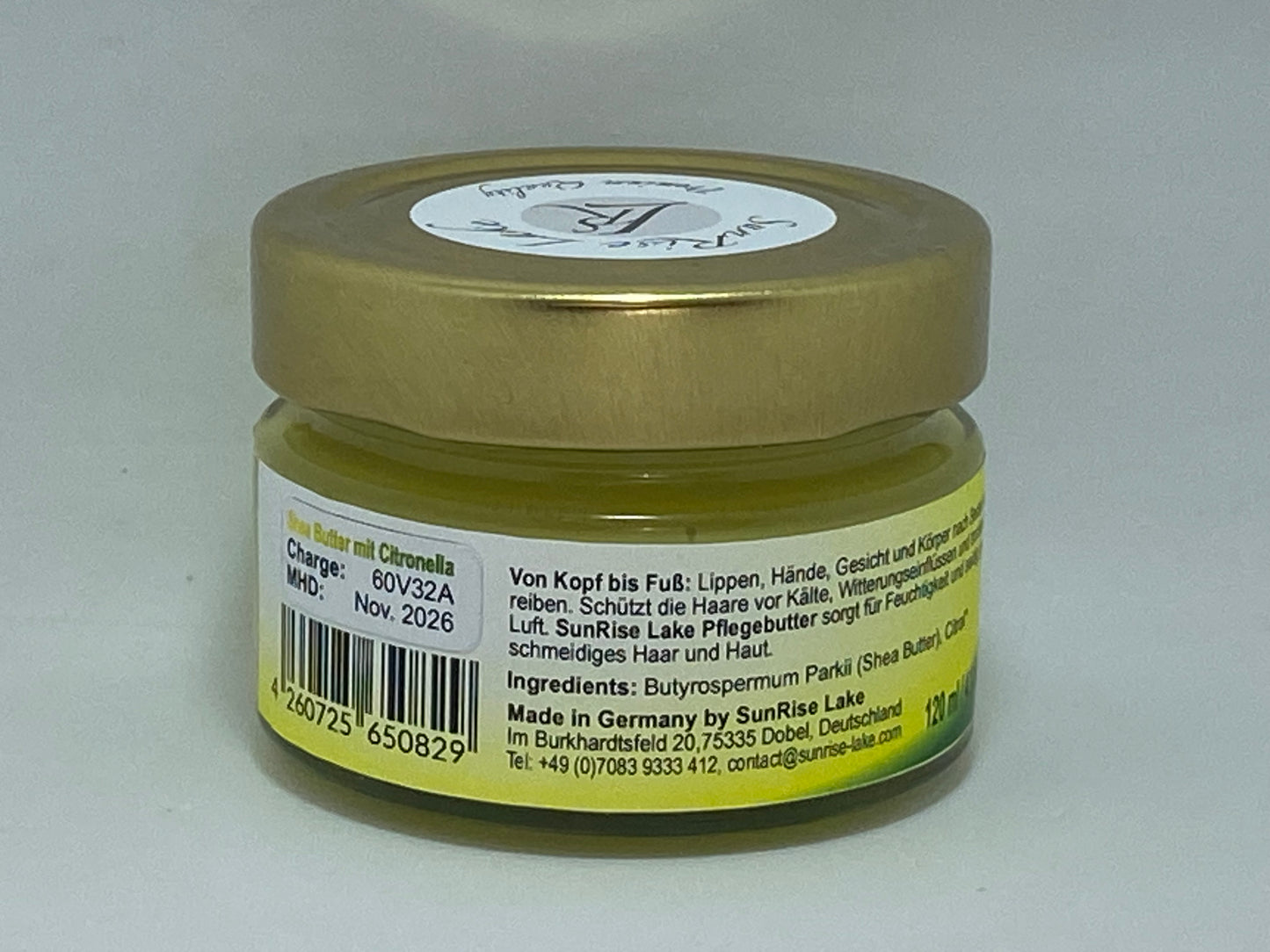 Citronella Pflegebutter (Sheabutter mit Citronella)