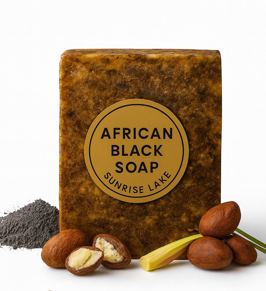 African black soap - Afrikanische  schwarze Seife